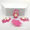 Dibujos Animados Transparente Polvo Fino Oso Fresa Resina Accesorios diy Funda de Teléfono Tocado Hebilla de Zapato Abanico Decoración Parche Material