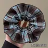 Otoño Invierno Estilo Coreano Cuadros Lazo para el Pelo de Intestino Grande Mujer 2026 Nuevo Gama Alta Súper Grande Cuerda para Moño Flor en la Cabeza Accesorios para el Cabello