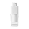 Botella dispensadora de vacío giratoria, tipo prensa para cosméticos de viaje, loción, base de maquillaje líquida hidratante, botella vacía de muestra de emulsión de agua