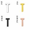 Accesorios de letras brillantes de aleación de 18 mm, letras en inglés para bricolaje, con cuentas hechas a mano, para decoración de sombreros, ropa y cuello.