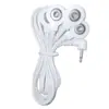 Cable de Electrodo en Forma de Codo DC2.5 Uno a Cuatro en Stock Cable de Conexión para Masaje Conductivo de Dispositivo de Fisioterapia con Botón de 3.5