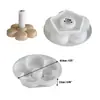Molde para Portavelas de Flor de Múltiples Pétalos Estilo Simple Romper Ins Base de Velas de Yeso para Aromaterapia DIY Molde de Silicona