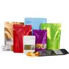 Bolsa de Empaque de Alimentos Impresión de Logo Bolsa de Papel de Aluminio Bolsa Auto-Soportante con Cierre Hermético Frutos Secos Snack Té Bolsa de Empaque de Plástico Personalización