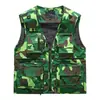Chaleco Militar Camuflado para Hombre con Múltiples Bolsillos para Primavera, Verano, Otoño, Chaleco Chaqueta Camuflada Táctico Casual para Pesca, Fotografía
