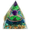 Nuevo Cristal Natural Transfronterizo Piedra Triturada Resina Pirámide Adorno para el Hogar Artesanía Adorno para el Hogar Chakra