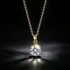 Collar Yanbai versátil transfronterizo para mujer, colgante clásico de seis garras, cadena de clavícula de circón de alta gama, cobre incrustado con circón 3A