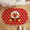 Tapete de Chão para Banheiro Miffy Estilo Coreano Estilo Ins, Tapete Absorvente de Terra de Diatomáceas Secagem Rápida para Vaso Sanitário e Entrada do Banheiro, Tapete Antiderrapante