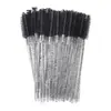 50 pzas/paquete fábrica desechable varilla de cristal cepillo para pestañas peine de nailon para pestañas rizador de pestañas cepillo para cejas brocha de maquillaje