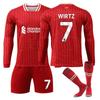 2425 Liverpool Principal No. 11 Salah Conjunto de Jersey de Manga Larga 3 Endo Airlines 9 Firmino No. 8 Jersey de Fútbol