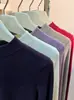 Camiseta Básica de Color Sólido con Cuello Semi-Alto, Adelgazante, Manga Larga, Capa Base para Mujer, Camiseta Versátil para Usar por Debajo, para Viajes al Trabajo y Uso Casual, Top de Otoño