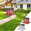 Comedero para pájaros con columpio creativo transfronterizo, de metal, para patio, colibríes y ardillas, decoración colgante para exteriores