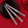 Palillos vintage de Plata Pura 999 plata de ley caseros sólidos para adultos niños palillos de plata regalo al por mayor regalo venta caliente