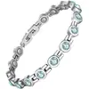 Pulseira Magnética de Diamante em Liga de Zinco, Vendida Quente na Europa e América, Simples e Fashion, Ajustável para Mulheres