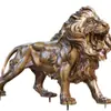 Esculturas de Leão Estilo Europeu Personalizadas para Edifícios Externos, Entradas de Hotéis e Bancos, Leões de Bronze para Paisagismo Subindo, Leões Deitados Fabricante