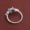 Anillo Romántico y Dulce con Circonita Incrustada en Forma de Corazón, Joyería Versátil de Alto Nivel en Cobre Puro para Mujer al por Mayor, Exclusivamente para Suministro Transfronterizo