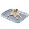 Sanitário para cachorro extra grande anti-respingos com pilar lavável doméstico tipo plano bacia para urina de cachorro penico em estoque atacado