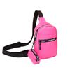 Bolsa de Peito Versátil Estilo Esportivo Casual para Mulheres, Bolsa Transversal de Ombro Portátil, Bolsa para Celular com Mini Bolsa para Moedas e Chaves