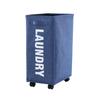 Cesta de Almacenamiento de Tela Plegable para el Hogar Almacenamiento de Ropa Rueda Cesto para Ropa Sucia
