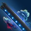 Luz LED para acuario de tamaño pequeño y mediano, con burbujas, para buceo, color azul, destello lento, con burbujas de aireación.