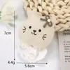 Nuevo Tejido Coreano Bordado Relleno de Algodón Forma de Dibujo Animado DIY Abeja y Conejo Accesorios para la Cabeza/Ropa Infantil Suministro