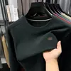 Sudadera para Hombre con Seda y Lana, Nuevo Estilo Otoño 2026, Cuello Redondo, Casual, Cómoda, Versátil, Camiseta Base de Manga Larga para Hombre