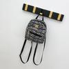Mochila animal print 2023 nova tendência de moda cobra estampa leopardo estampa lantejoulas decorativas mini mochila atacado