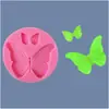 Molde de Silicona de Mariposa Molde Decorativo para Pastel Plegable Chocolate DIY Molde para Hornear