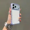 Funda de Teléfono Transparente de Acrílico con Airbag de Colores para iPhone 18 Pro Max Apple 17 Funda Protectora Resistente a Caídas