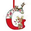 Pendente de Letra Inglesa Novo Criativo Transfronteiriço Árvore de Natal Plana Acrílica Decoração de Festa em Casa Presente