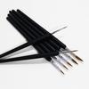 Minghua 1220# Pluma de gancho pelo de lobo acuarela gouache acrílico pincel pincel para óleo punta fina borde gancho pincel de arte