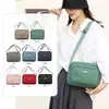 Bolso de Pecho de Moda, Riñonera, Mochila Cruzada Casual de Tela de Color Sólido Estilo Coreano para Mujer, Bolso Pequeño de Hombro Único, Bolso de Hombro de Tela de Nylon