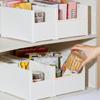 Caja de almacenamiento retráctil, armario de cocina, armario profundo, estilo japonés, caja de almacenamiento en ángulo recto, para aperitivos, condimentos, artículos diversos, caja de almacenamiento.