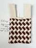 Bolsa de Tricô de Desenho Animado de Alta Qualidade, Bolsa de Pulso, Grande Capacidade, Bolsa de Mão da Moda para Menina, Presente de Acompanhamento