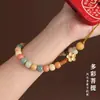 Cadena para Teléfono Móvil de Bodhi Multigemas Estilo Mismo de Xiaohongshu para Mujer, Llavero DIY de Loto Nuevo, Colgante para Bolsa de Memoria USB, Venta al por Mayor Transfronteriza