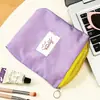 Bolsa de maquillaje simple y portátil en colores macaron para estudiantes, adecuada para retoques, viajes y almacenamiento multiusos