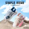 Sandalias infantiles de EVA nuevas de verano, sandalias para niñas de suela blanda con velcro para niños mayores, zapatos para niños pequeños, sandalias de playa para bebés