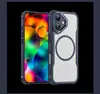 Funda para iPhone 17 de Apple Aplicable Transfronteriza Semitransparente Fibra de Carbono Succión Magnética 17Magsafe
