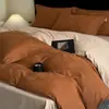 Muji Japonés Nishikawa Sábana de Satén Grado A Lujo Ligero Tejido Grueso Jacquard Todo Algodón Cepillado Juego de Cuatro Piezas Buena Calidad Ropa de Cama de Gama Alta Nuevo