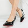 2023 primavera novo salto agulha salto alto bico fino boca rasa sapatos de camada única sapatos femininos. Grande quantidade Congyou