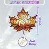 Enfeite de Fada em Vidro Colorido Apanhador de Sol em Acrílico Decoração de Floresta Fantástica Pendurado Placa Pendurada