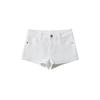 Pantalones cortos vaqueros de cintura baja sexys para mujer, pantalones ajustados elásticos retro para chicas sexys