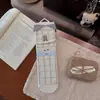 Calcetines grises para mujer, calcetines holgados para primavera y otoño, lindo perrito de dibujos animados estilo japonés, versión coreana, calcetines de media pantorrilla de moda para estudiantes, estilo Ins