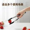 Ferramentas de Confeitaria Atacado, Pinças de Silicone Antiderrapantes Resistentes a Altas Temperaturas para Alimentos, Pinças para Churrasco com Cabo de Aço Inoxidável de 7 polegadas, Pinças para Pão