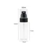 Frasco spray de maquiagem de plástico pet 30/40/50/60 ml material de embalagem de produto para cuidados com a pele frasco spray de névoa fina transparente
