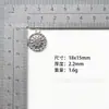Acessórios DIY de Liga 18x15mm Rosto Sorridente Sol Pingente Colar Pulseira Brincos Corrente de Celular Acessórios de Joias Atacado