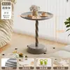 Mesita de noche, Estante de almacenamiento para mesita de noche en casa, Mesa lateral para sofá en la sala de estar, Mesa de café pequeña simple, Gabinete de mesita de noche en el dormitorio, Mesa mini