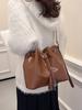 Bolso Cubo Retro de Gama Alta con Cordón para Mujer 2026 Nuevo Bolso de Hombro de Moda Tendencia Bolso Cruzado de Gama Alta