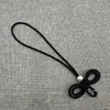 Xiangfei 2M15B-2 corda trançada artesanal com nó de orelha dupla, estilo fresco e simples, adequada para roupas infantis, decoração de bolsa, pingente de celular em acrílico