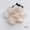 Ramo de rosas artificiales de 7 cabezas con mango de una sola rosa Anna, decoración para salón de bodas, arreglo floral, flores de plomo para camino, accesorios florales para pared