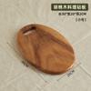 Tabla de Madera de Nogal Macizo para Pan Tabla de Cortar Pizza Filete Fruta Creativa Tabla de Madera para Pan Bandeja Doméstica de Cocina